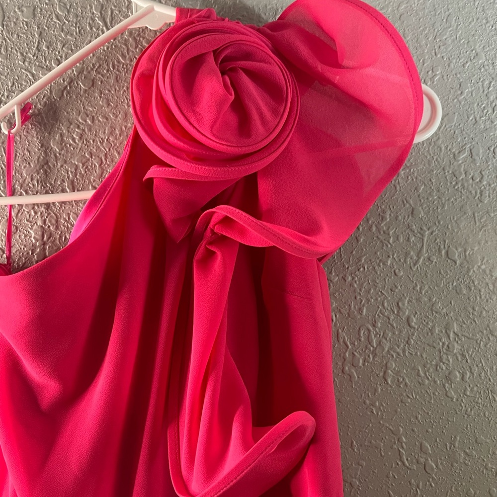 BADGLEY
MISCHKA Barbie core one strap floor length dress